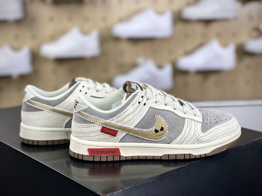 280 至高无上Supreme x Nike By You SB Dunk Low Retro SP扣篮板鞋“Sup米白灰”RM2308-237