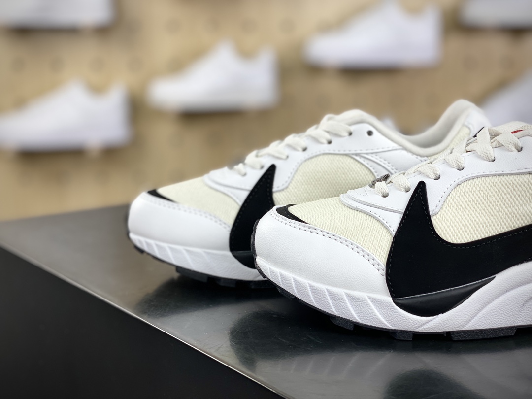 260 耐克Nike Air Grudge Leather”White/Black”咒怨系列低帮运动鞋“白黑大钩”102026-011