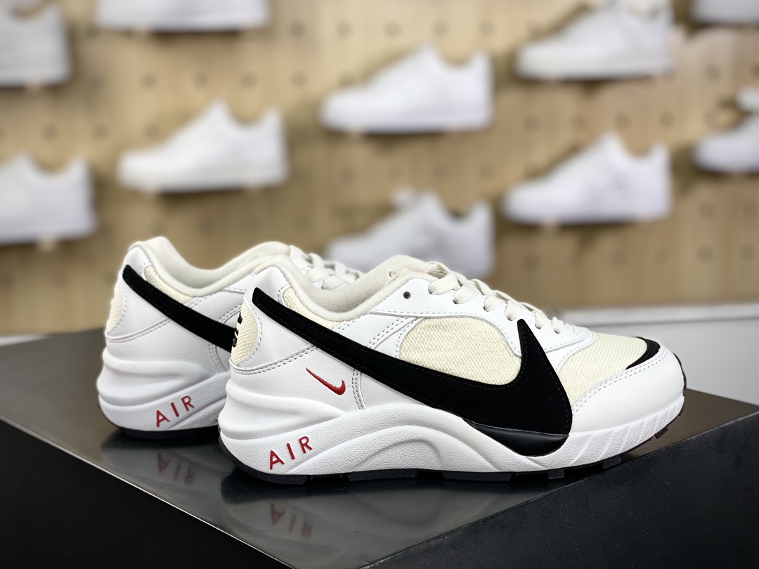 260 耐克Nike Air Grudge Leather”White/Black”咒怨系列低帮运动鞋“白黑大钩”102026-011