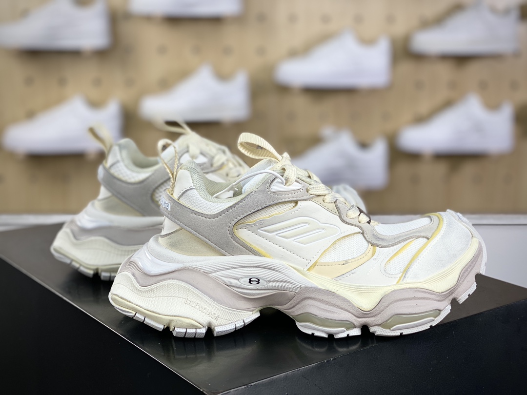 420 法国高端奢侈品牌-巴黎世家BALENCIAGA Cargo Sneaker 5XL船型运动鞋“奶白灰做旧”784341 W2MV1 1170