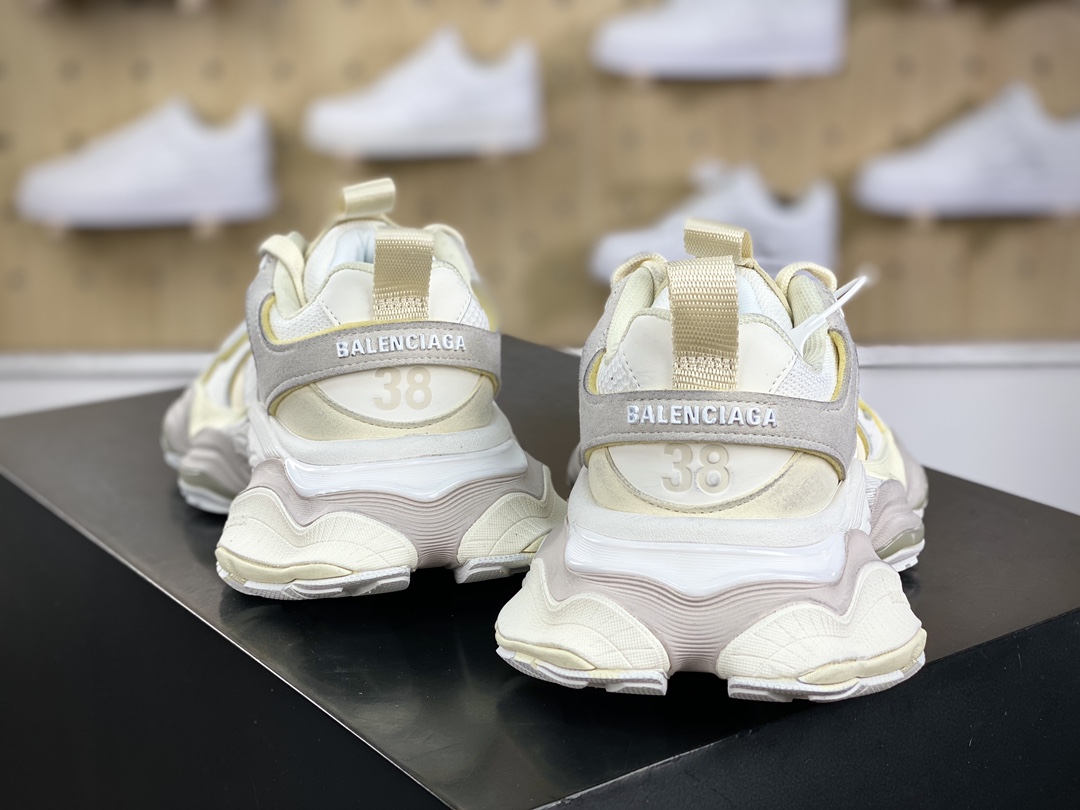 420 法国高端奢侈品牌-巴黎世家BALENCIAGA Cargo Sneaker 5XL船型运动鞋“奶白灰做旧”784341 W2MV1 1170