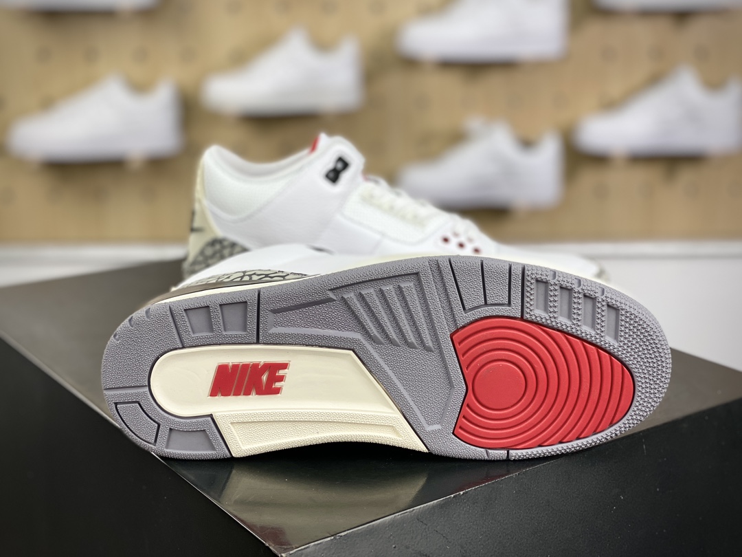 280 耐克Nike Air Jordan 3 Retro"White Cement Reimagined"迈克尔·乔丹AJ3代中帮篮球鞋“白水泥爆裂纹氧化黄”DN3707-100