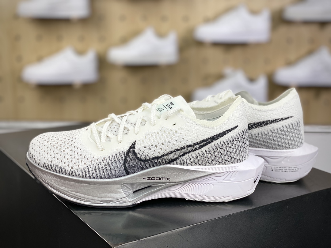 220 耐克Nike ZoomX Vaporfly Next% 3”Pink/Yellow/Black”空气慢跑鞋“针织白黑影”DV4129-100