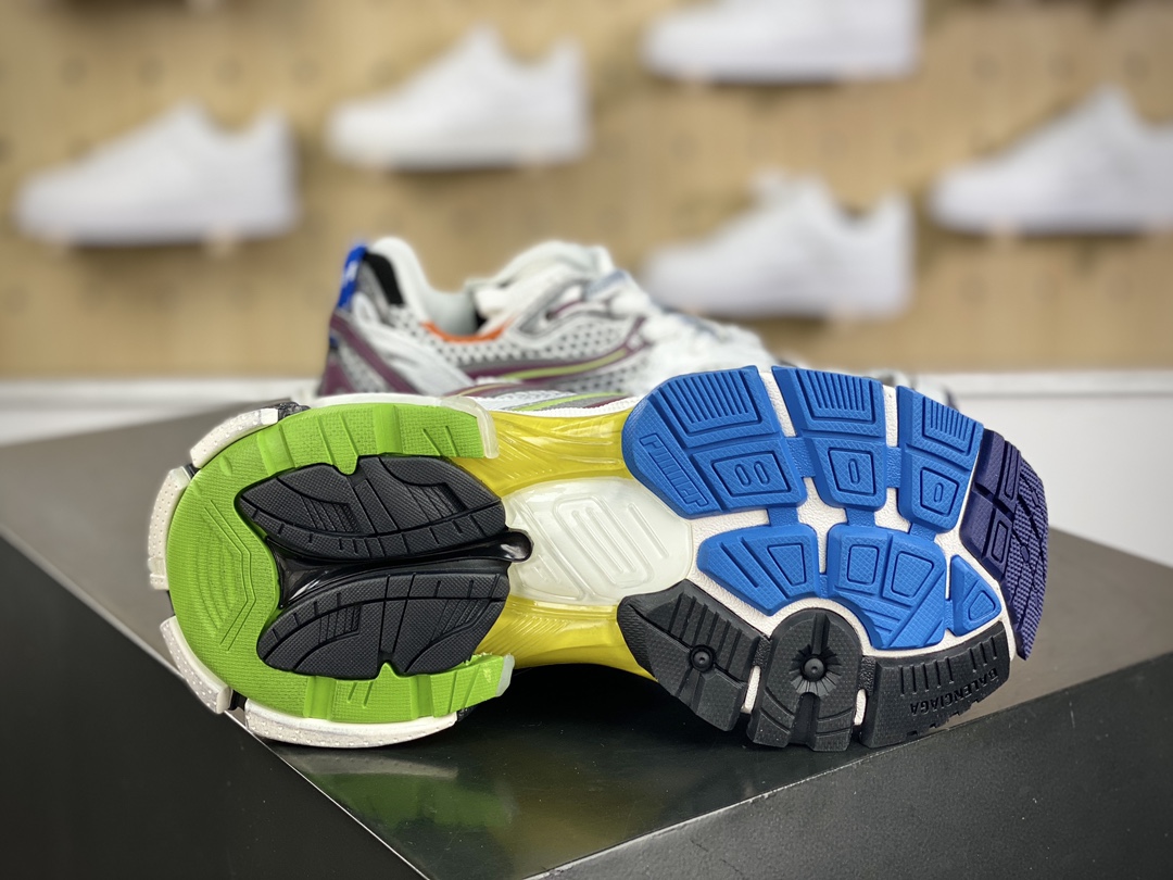 500 巴黎世家BALENCIAGA Runner Sneaker 3.0慢跑系列慢跑鞋“解构白银黑红做旧3.0”779064 W3RXP 9160