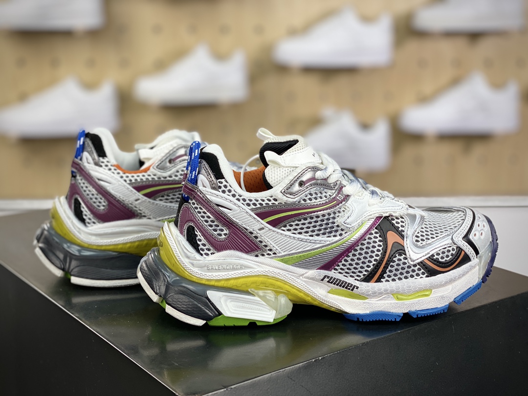 500 巴黎世家BALENCIAGA Runner Sneaker 3.0慢跑系列慢跑鞋“解构白银黑红做旧3.0”779064 W3RXP 9160