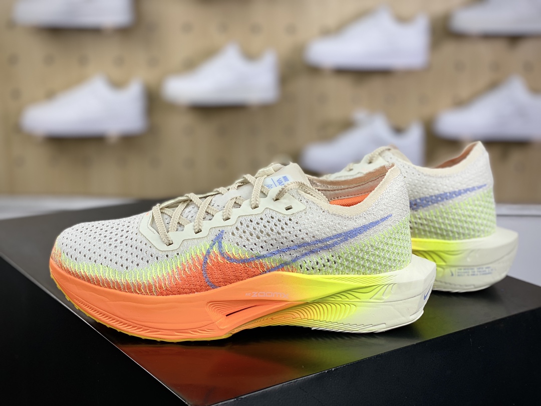 220 耐克Nike ZoomX Vaporfly Nextquot;Pink/Yellow/Black"空气飞行3慢跑鞋“针织白黄荧光绿渐变”DV4129-101