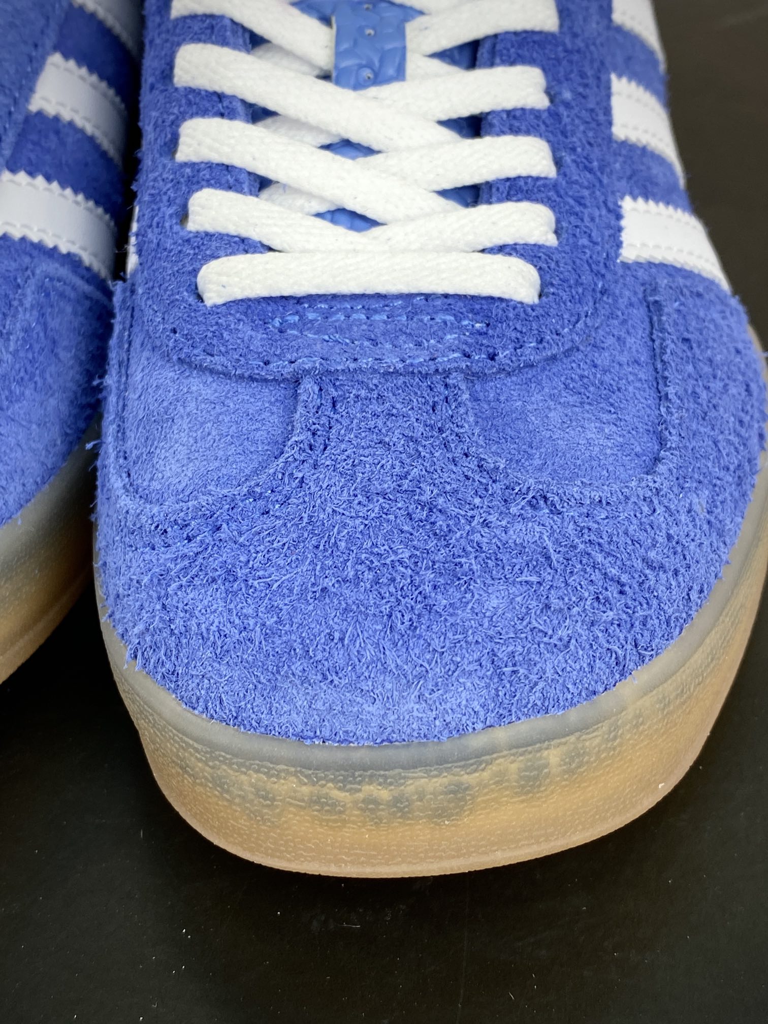 160 阿迪达斯Adidas Gazelle Indoor Trainers 羚羊内训系列低帮板鞋“麂皮学院浅蓝白生胶底”HQ8717