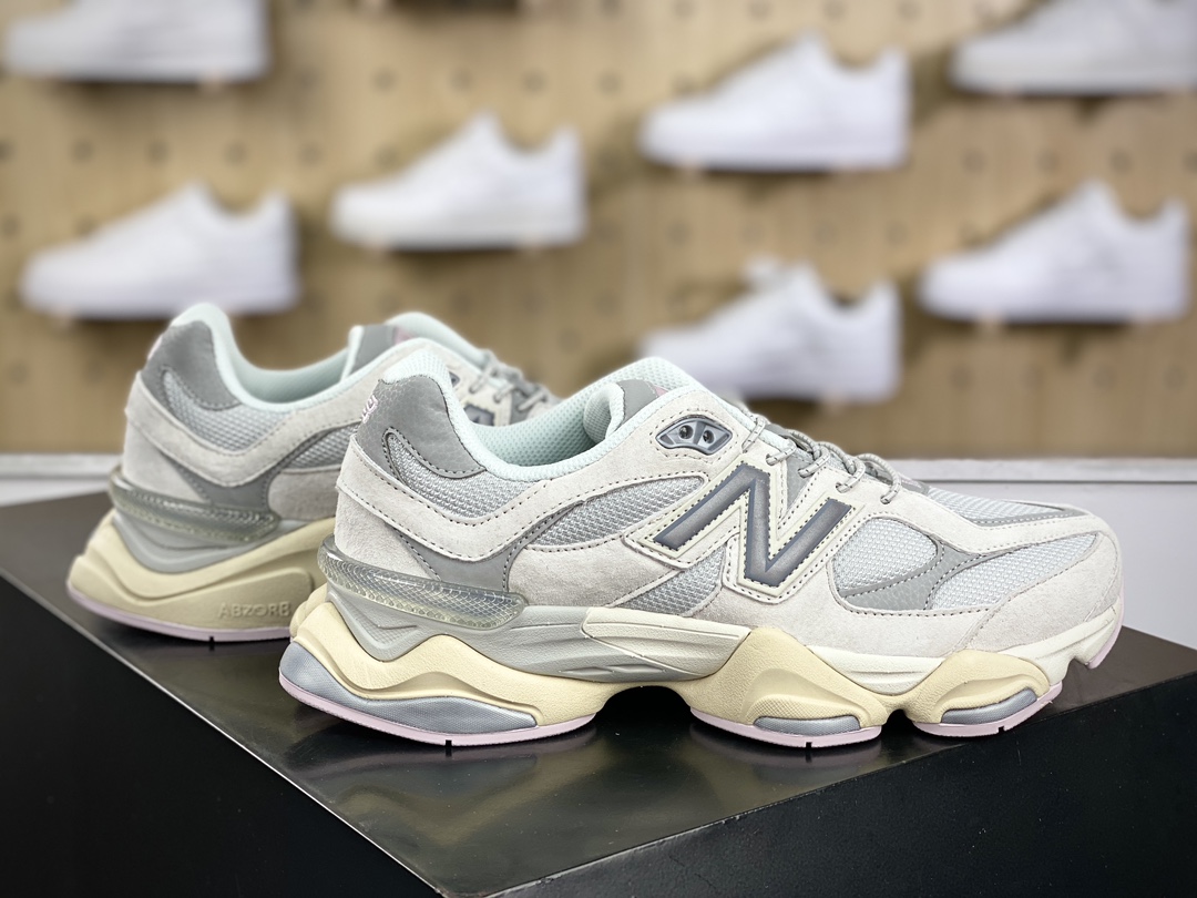 260 NB新百伦New Balance 9060"New Year Timberwolf Grey"系列跑步鞋“浅灰银红酒红”U9060GM