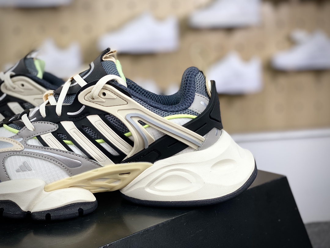 260 阿迪达斯Adidas XLG Runner Deluxe 跑步者豪华版系列低帮慢跑鞋“米白灰橘粉绿深蓝”IH7796