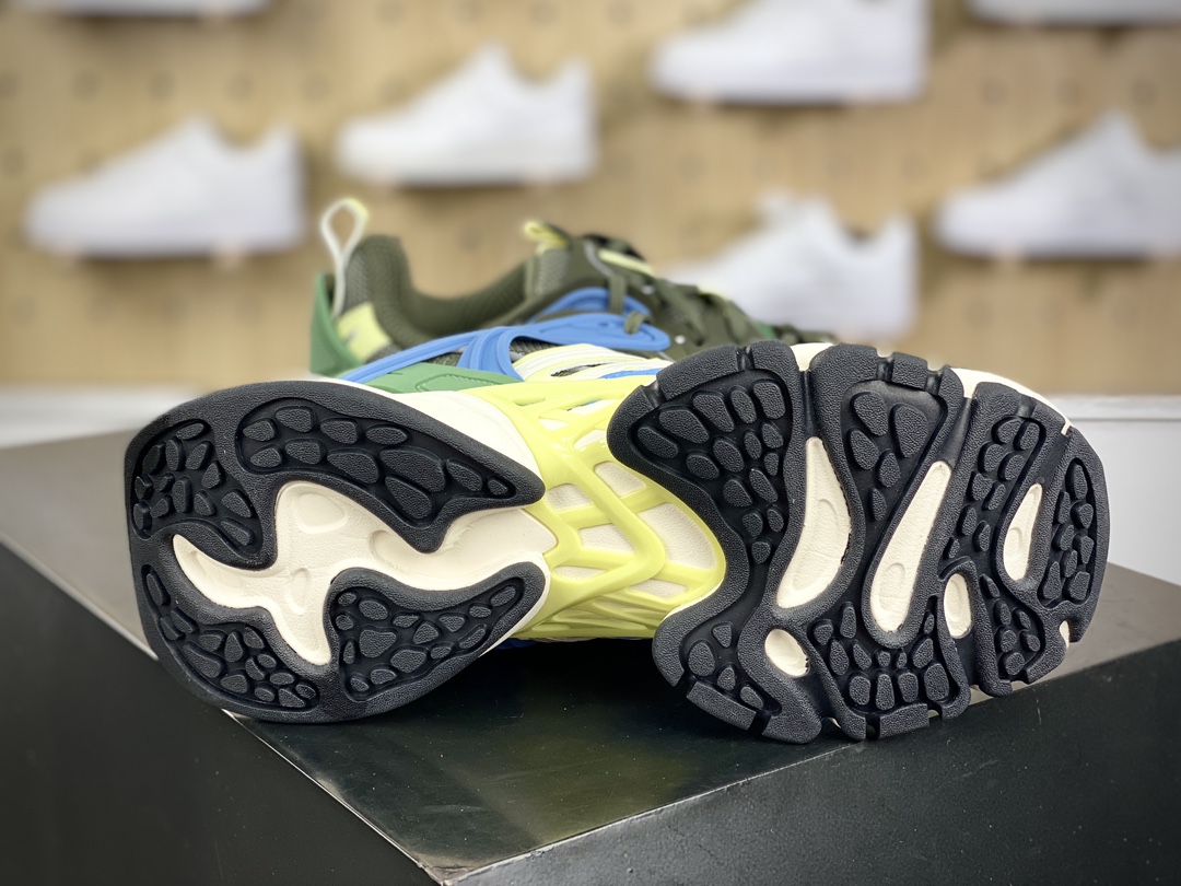 260 阿迪达斯Adidas XLG Runner Deluxe 跑步者豪华版慢跑鞋“橄榄绿浅蓝黄”IH0616