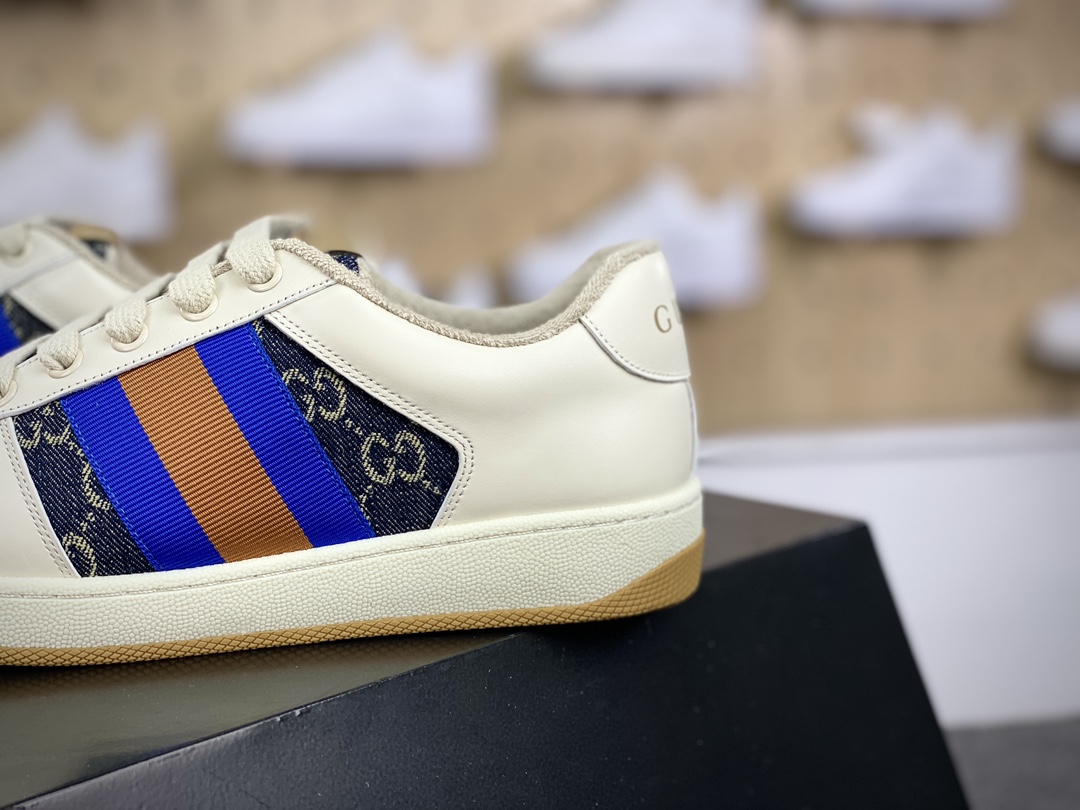 古驰Gucci Screener GG Sneaker Low 经典原型系列复古百搭老爹做旧休闲板鞋