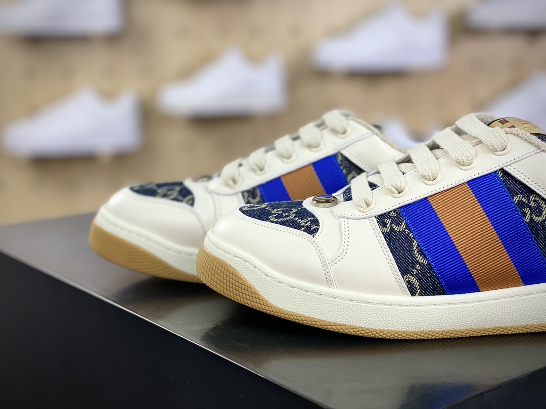 古驰Gucci Screener GG Sneaker Low 经典原型系列复古百搭老爹做旧休闲板鞋