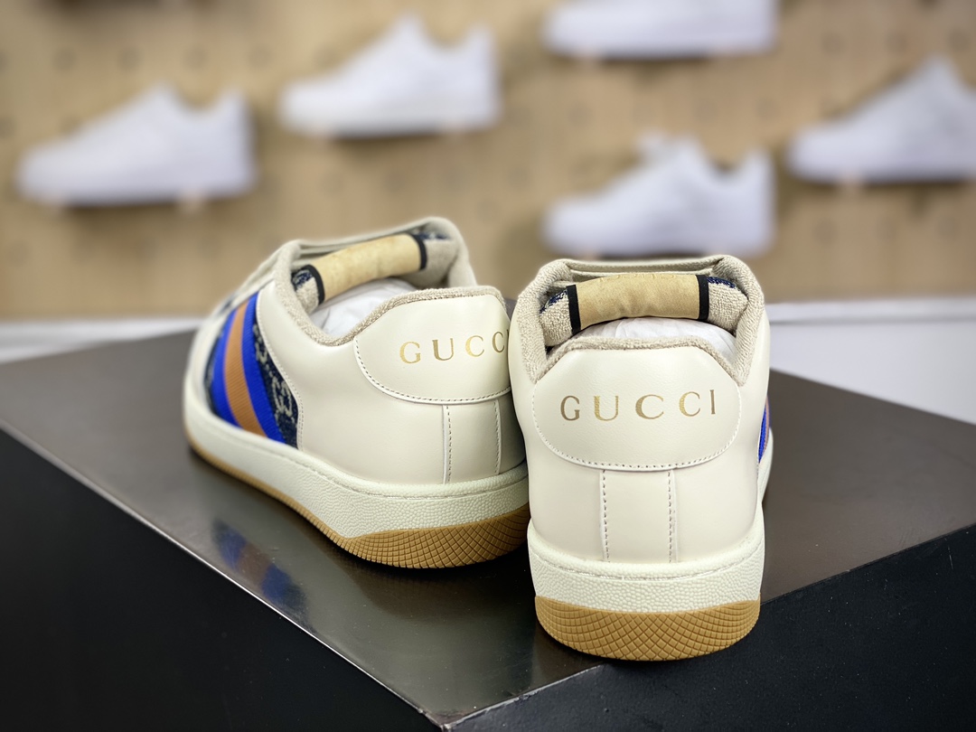 古驰Gucci Screener GG Sneaker Low 经典原型系列复古百搭老爹做旧休闲板鞋