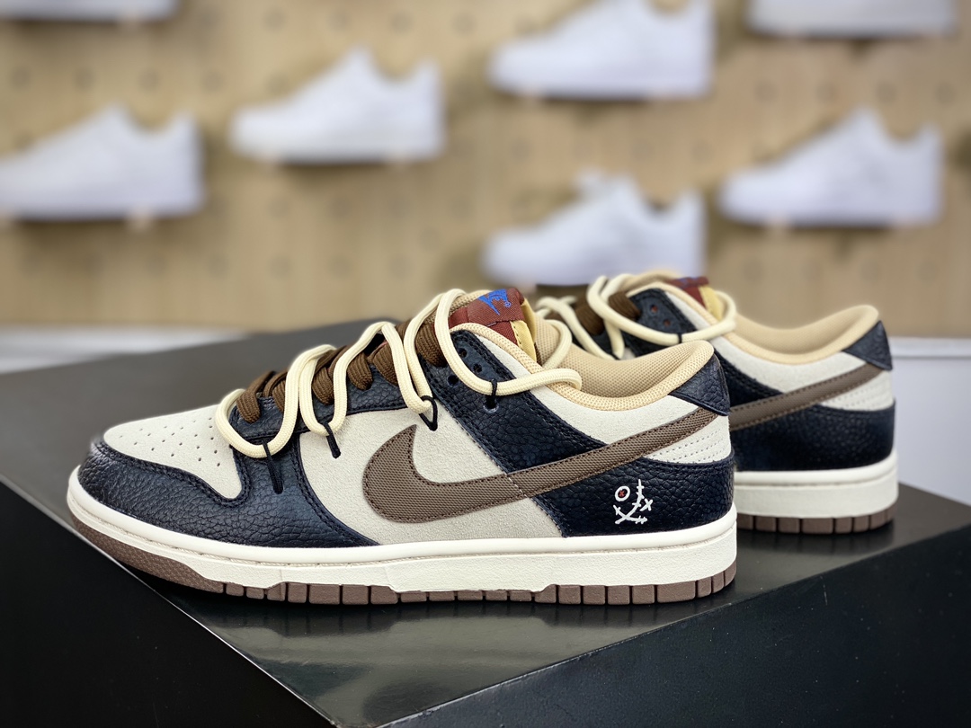 260 耐克Nike SB Dunk Low Lot"Mars Stone"扣篮系列低帮板鞋“摩卡棕黑纸布偶绑绳”DR9704-200