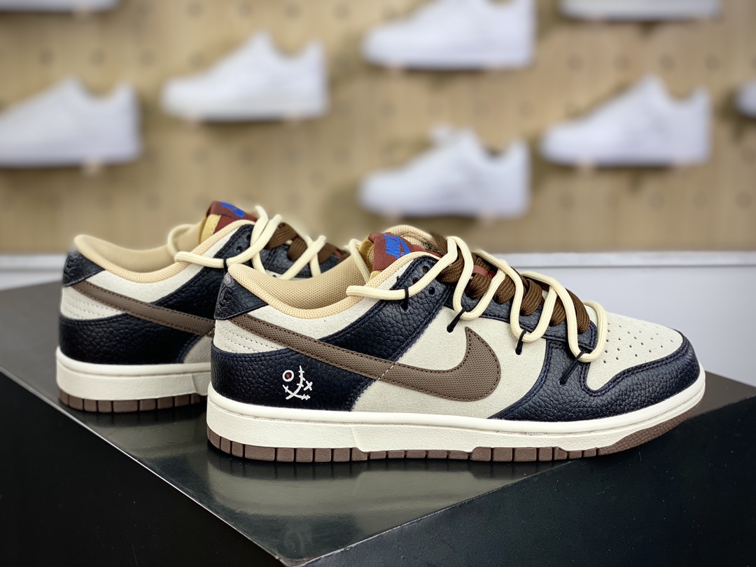 260 耐克Nike SB Dunk Low Lot"Mars Stone"扣篮系列低帮板鞋“摩卡棕黑纸布偶绑绳”DR9704-200