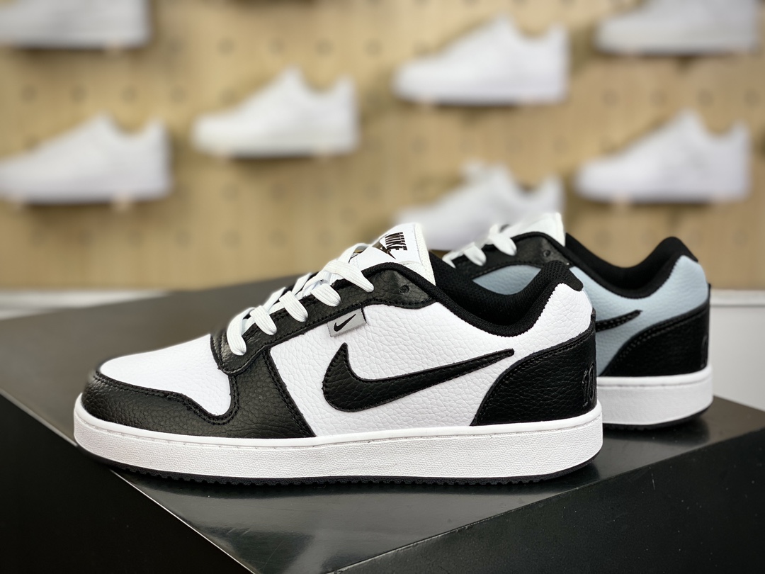 160 耐克Nike Ebernon Low Premium"White/Black/Wolf Grey"伊贝尔农系列低帮板鞋“皮革黑白狼灰”AQ1774-102