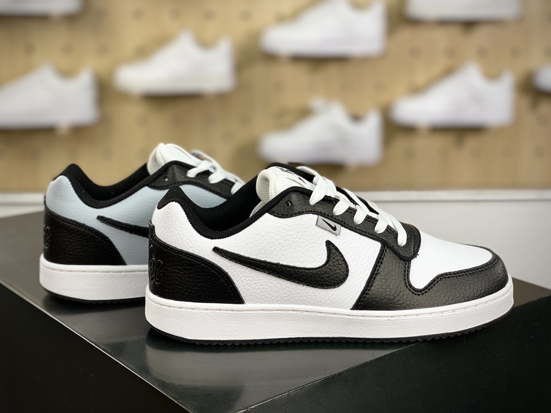 160 耐克Nike Ebernon Low Premium"White/Black/Wolf Grey"伊贝尔农系列低帮板鞋“皮革黑白狼灰”AQ1774-102