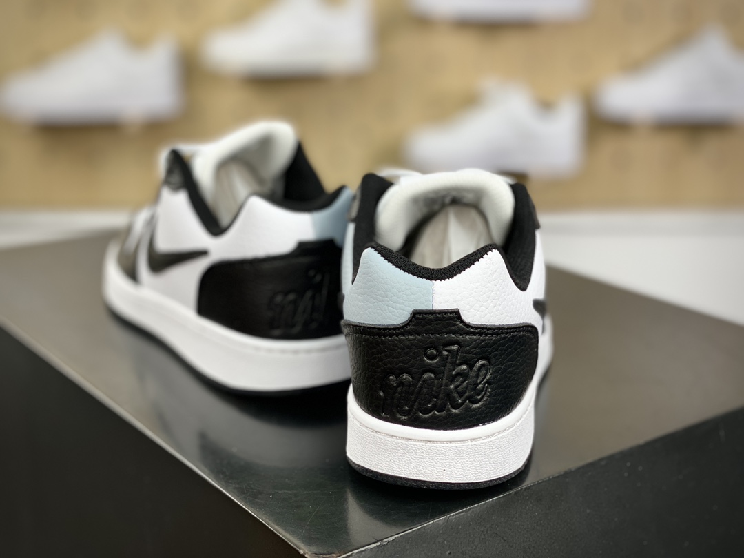 160 耐克Nike Ebernon Low Premium"White/Black/Wolf Grey"伊贝尔农系列低帮板鞋“皮革黑白狼灰”AQ1774-102