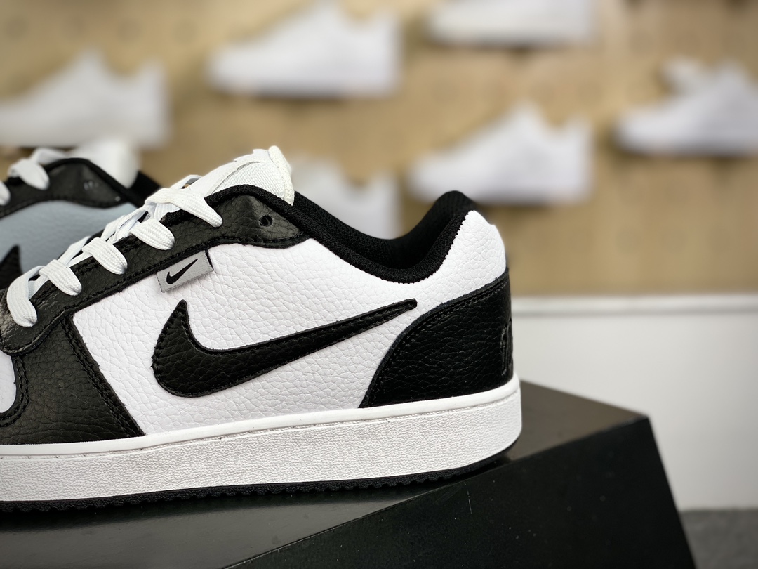 160 耐克Nike Ebernon Low Premium"White/Black/Wolf Grey"伊贝尔农系列低帮板鞋“皮革黑白狼灰”AQ1774-102