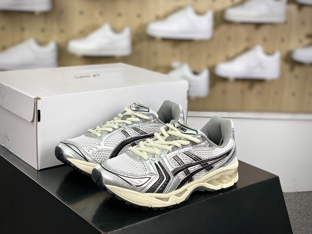 220 亚瑟士/ASICS Gel Kayano 14”Silver White/Milk/Navy”系列跑步鞋“太空银奶白”1201A457-101