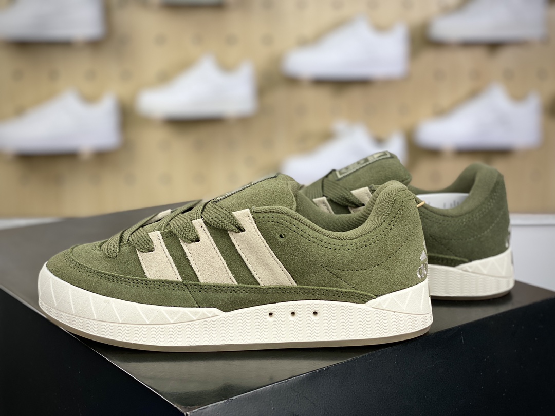 200 阿迪达斯Adidas Originals Adimatic Low"Olive Straighter"马蒂奇系列低帮板鞋“橄榄绿淡奶茶”IE9864