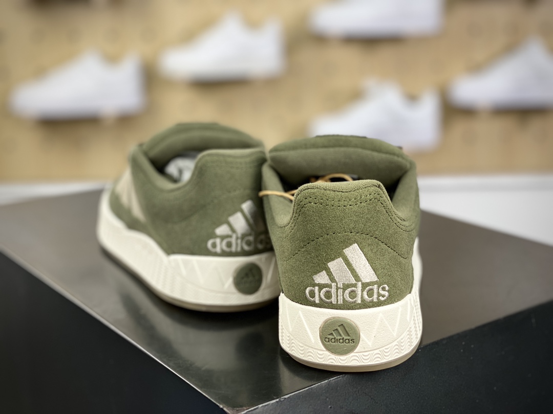 200 阿迪达斯Adidas Originals Adimatic Low"Olive Straighter"马蒂奇系列低帮板鞋“橄榄绿淡奶茶”IE9864