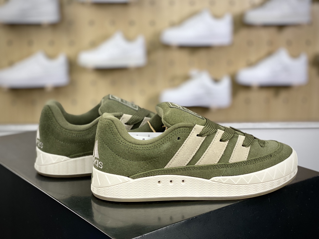 200 阿迪达斯Adidas Originals Adimatic Low"Olive Straighter"马蒂奇系列低帮板鞋“橄榄绿淡奶茶”IE9864