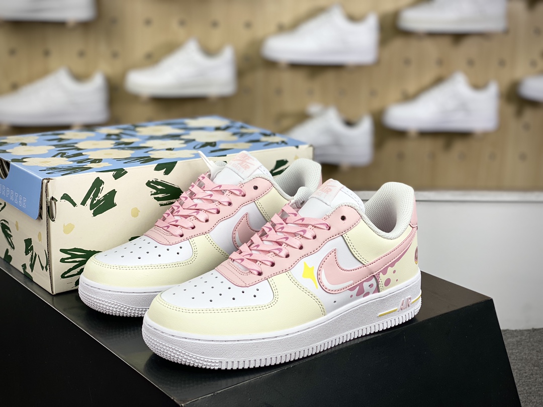 耐克Nike Air Force 1’07 Low Retro”Macaron”空军一号低帮“杏白粉马卡龙酱”DV2920-123