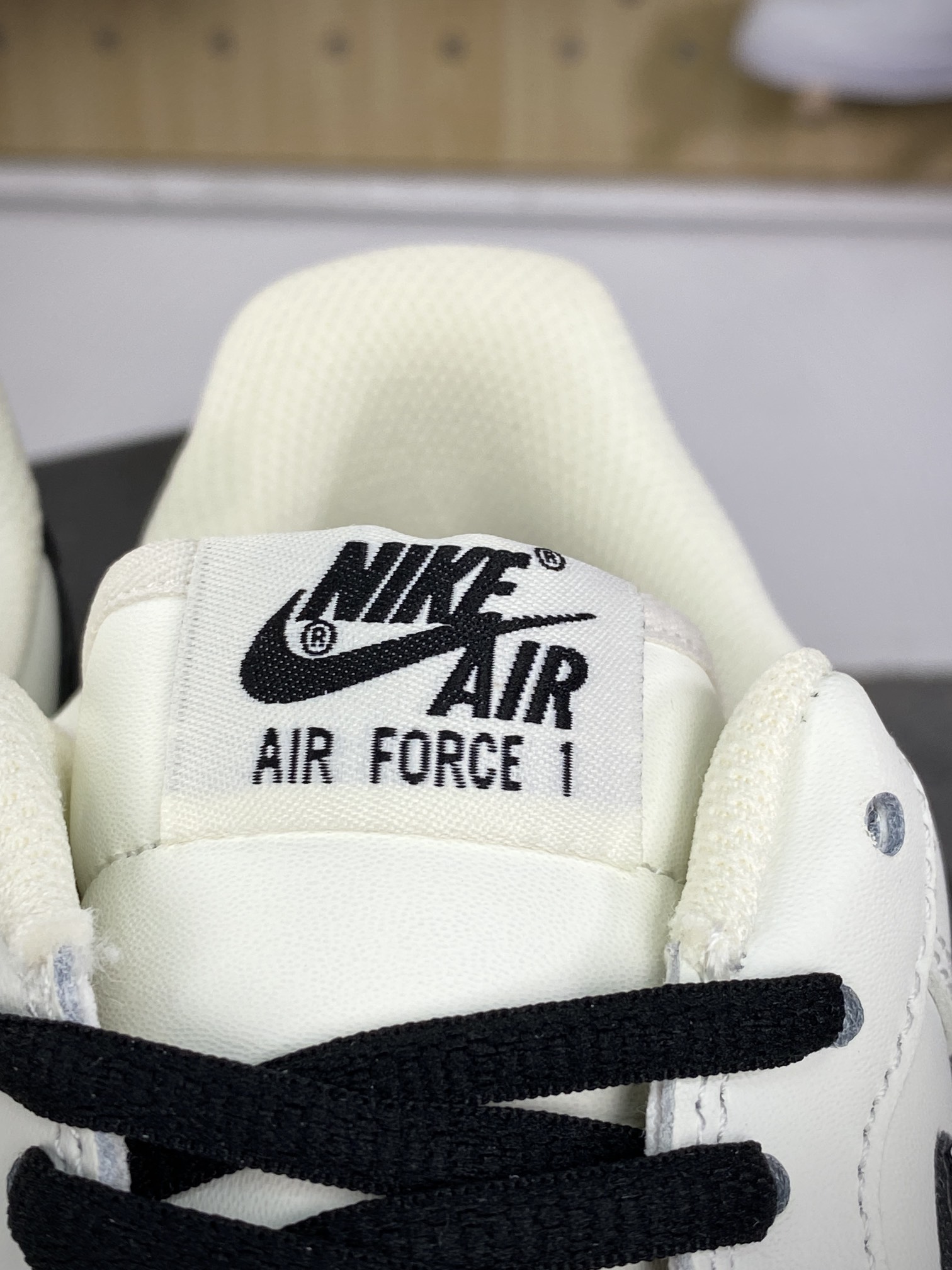 耐克Nike Air Force 1’07 Low”Beige White/Black”空军一号经典低帮板鞋“皮革米白黑”CQ5059-221