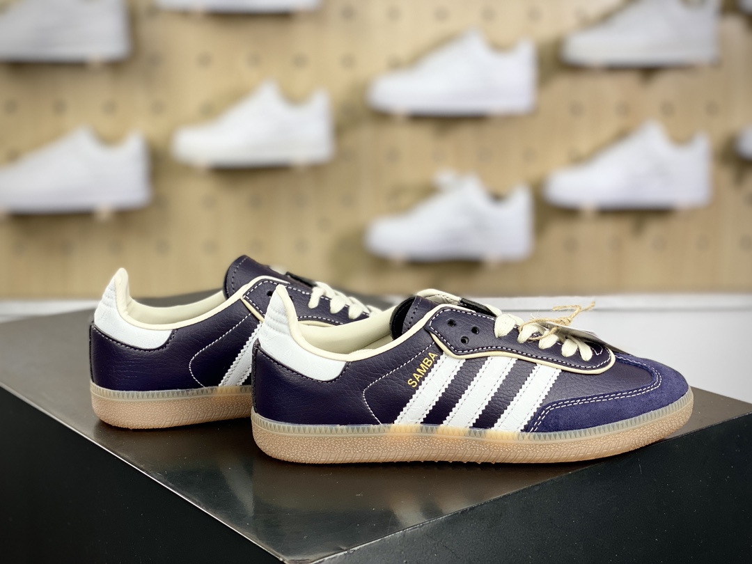 Adidas Originals Samba OG Samba Series Gentleman Dexterity Sneakers ”Leather Navy” IG6836