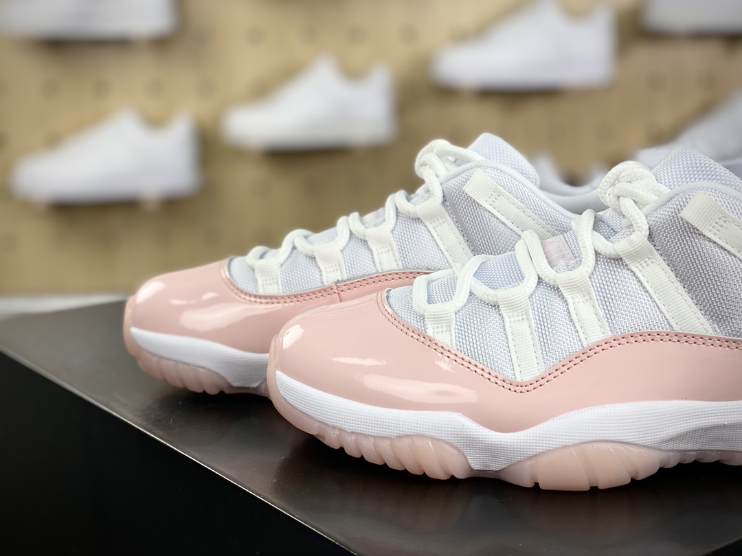 350 耐克Nike Wmns Air Jordan 11 Retro Low"Legend Pink"AJ11代篮球鞋“漆皮传奇粉白”AH7860-160