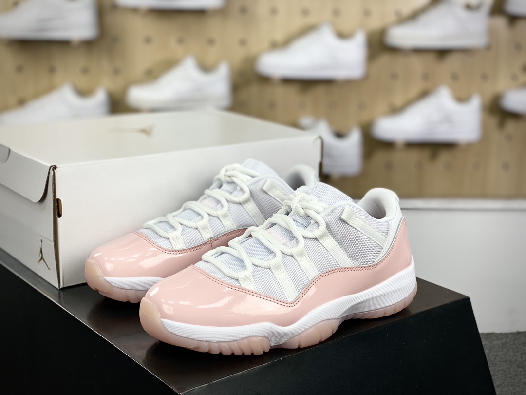 350 耐克Nike Wmns Air Jordan 11 Retro Low”Legend Pink”AJ11代篮球鞋“漆皮传奇粉白”AH7860-160