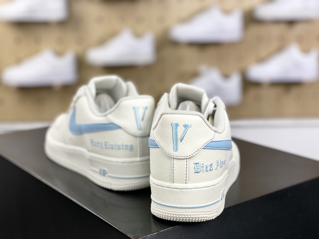 240 男VLONE x Nike Air Force 1 '07 LV8 Low"White/Khaki"空军一号系列板鞋 AA5360-008