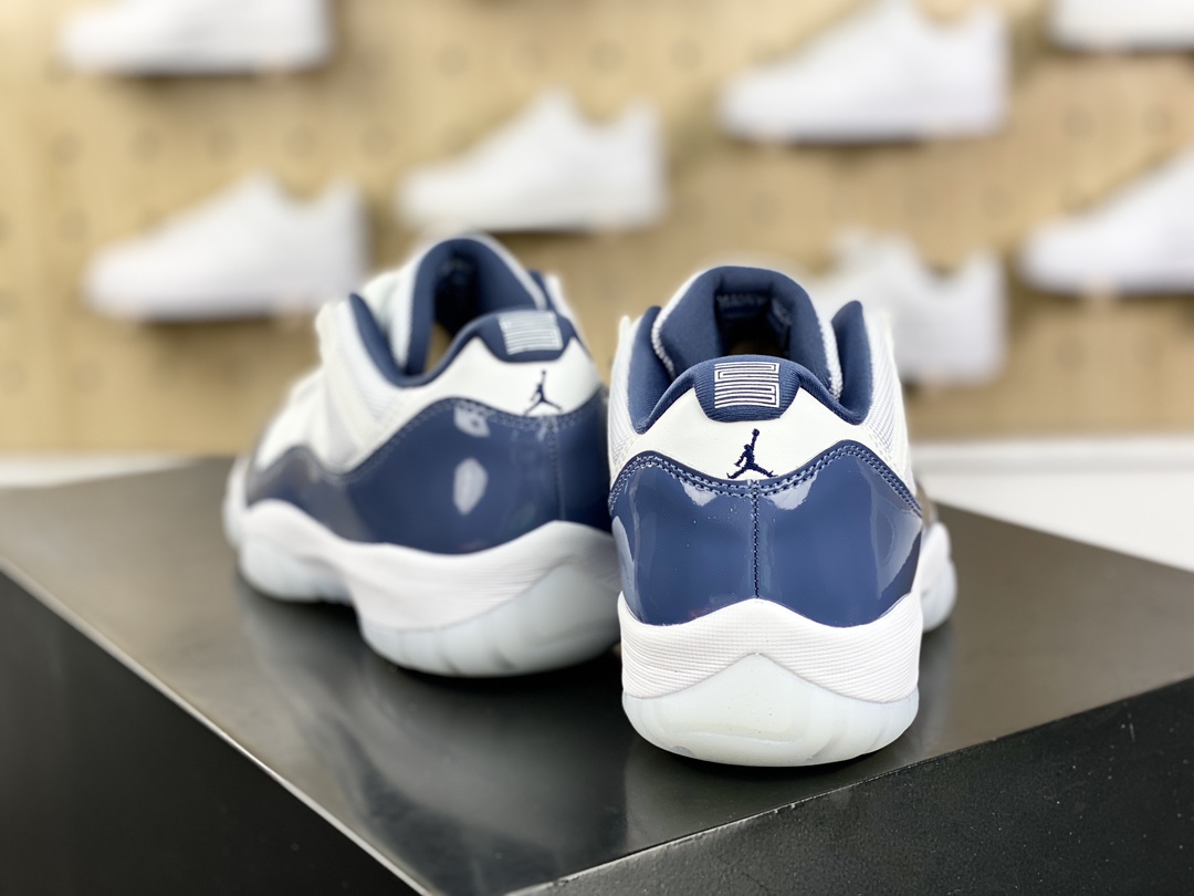 340 Nike Air Jordan 11 Retro Low”Diffused Blue”AJ11代迈克尔·乔丹低帮篮球鞋“漆皮漫射蓝白”FV5104-104