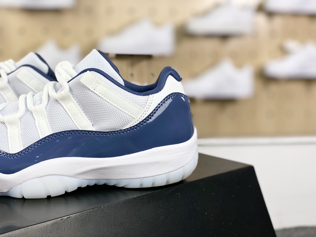 340 Nike Air Jordan 11 Retro Low”Diffused Blue”AJ11代迈克尔·乔丹低帮篮球鞋“漆皮漫射蓝白”FV5104-104