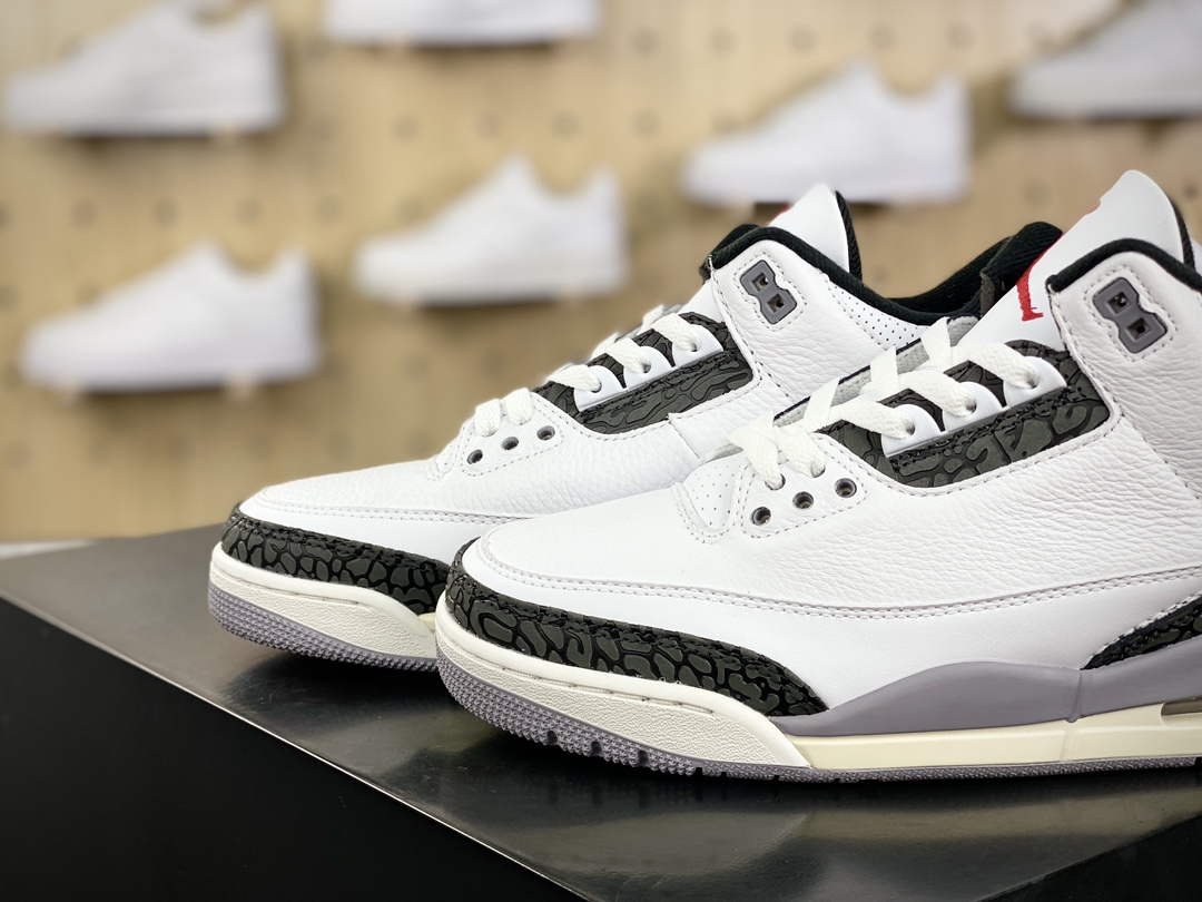 240 Nike Air Jordan 3 Retro"Cement Grey"迈克尔·乔丹AJ3代中帮篮球鞋“白水泥灰爆裂纹”CT8532-106