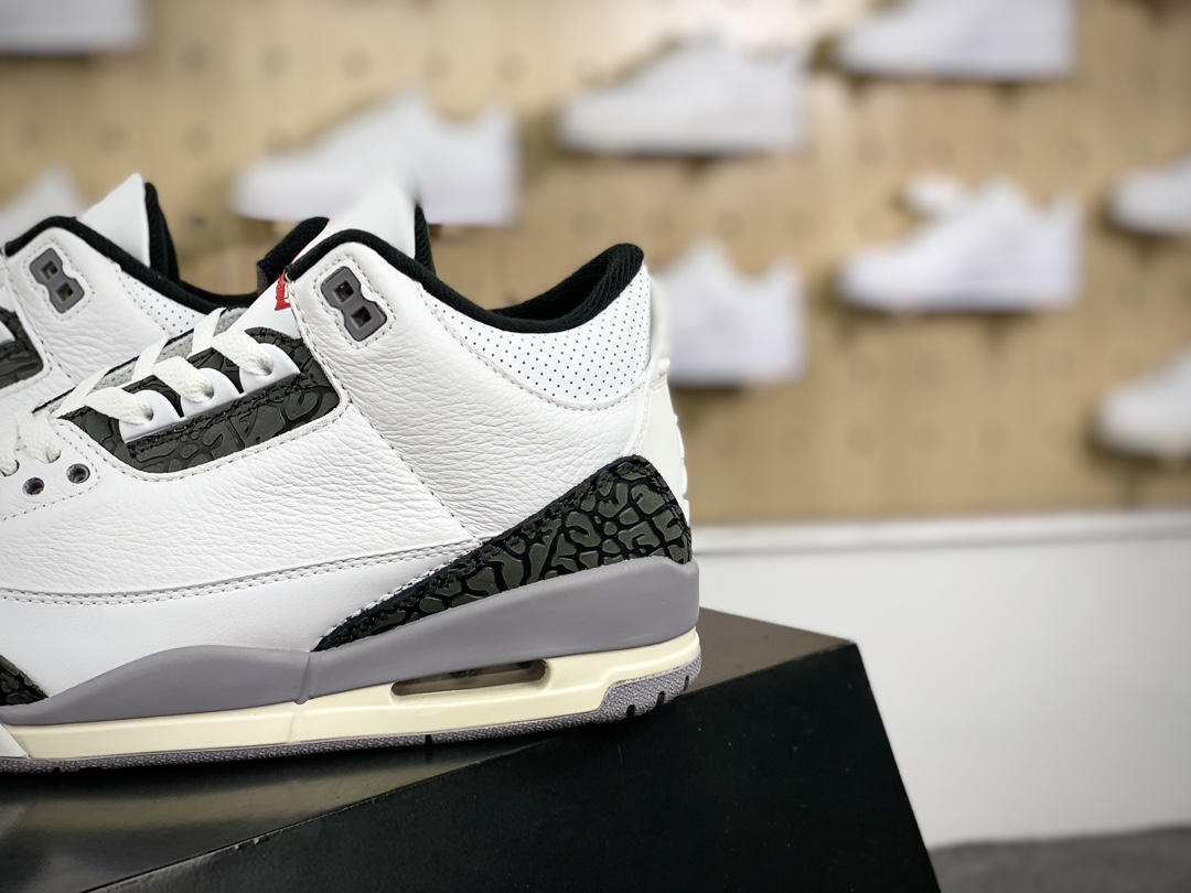 240 Nike Air Jordan 3 Retro"Cement Grey"迈克尔·乔丹AJ3代中帮篮球鞋“白水泥灰爆裂纹”CT8532-106