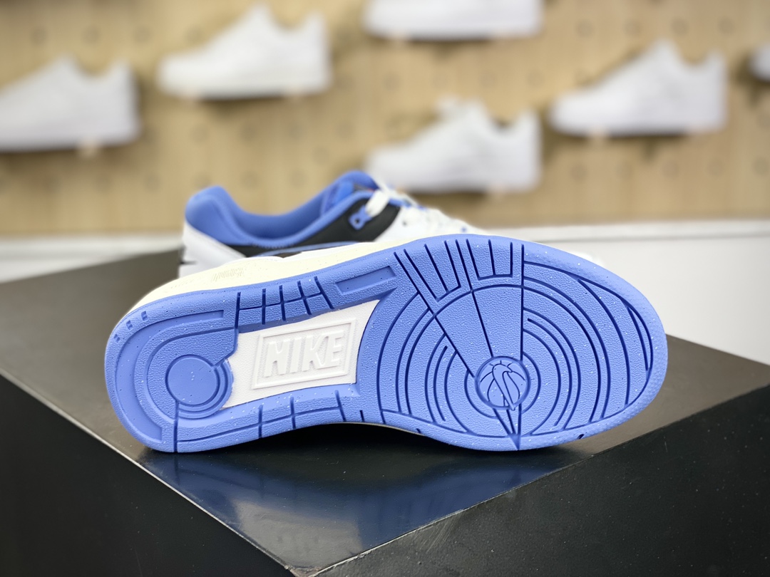 220 耐克Nike Full Force Low”White/Black/UNC”全力以赴系列篮球板鞋“皮革白黑大学蓝”FB1362-100