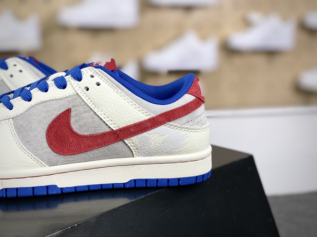 280 耐克Nike SB Dunk Low Retro"Year of the Dragon"扣篮系列板鞋“龙年米白蓝洪福齐天”CR8033-504