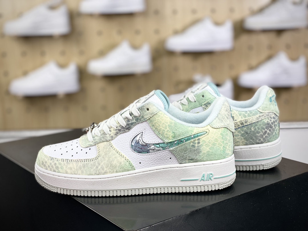 320 古驰Gucci x Nike Air Force 1’07 Low"Year of the Dragon"空军一号板鞋“白青龙三太子敖丙”FA1232-001