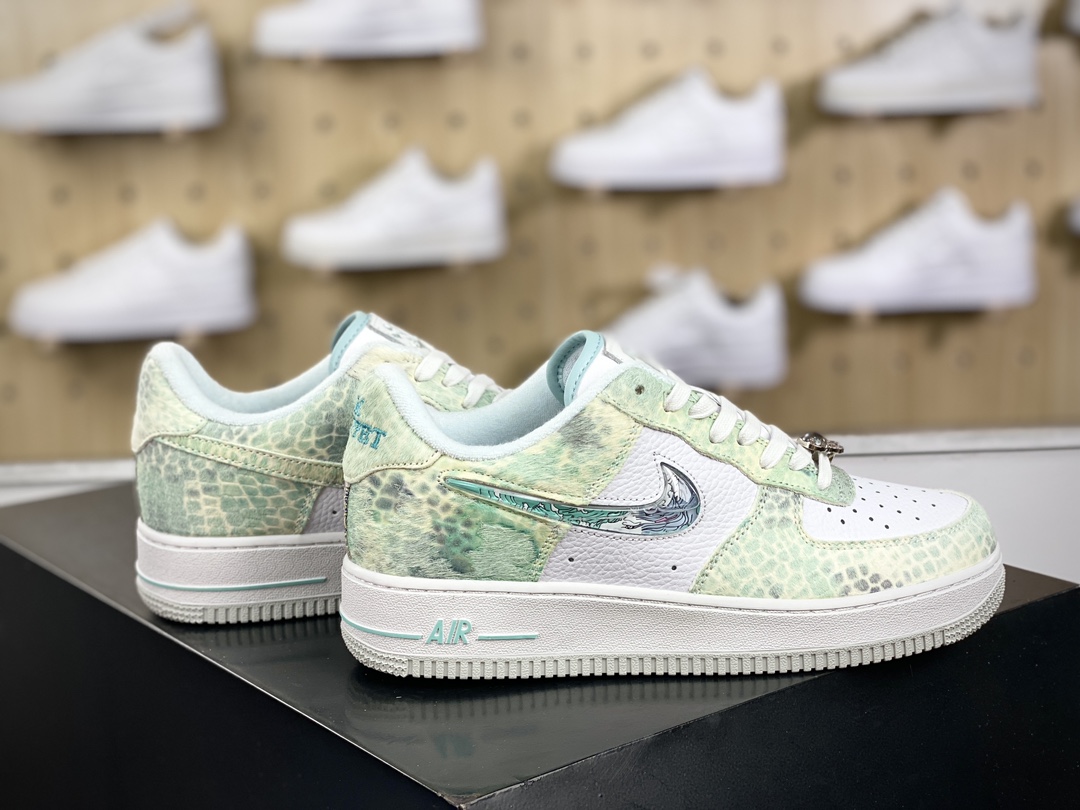 320 古驰Gucci x Nike Air Force 1’07 Low"Year of the Dragon"空军一号板鞋“白青龙三太子敖丙”FA1232-001