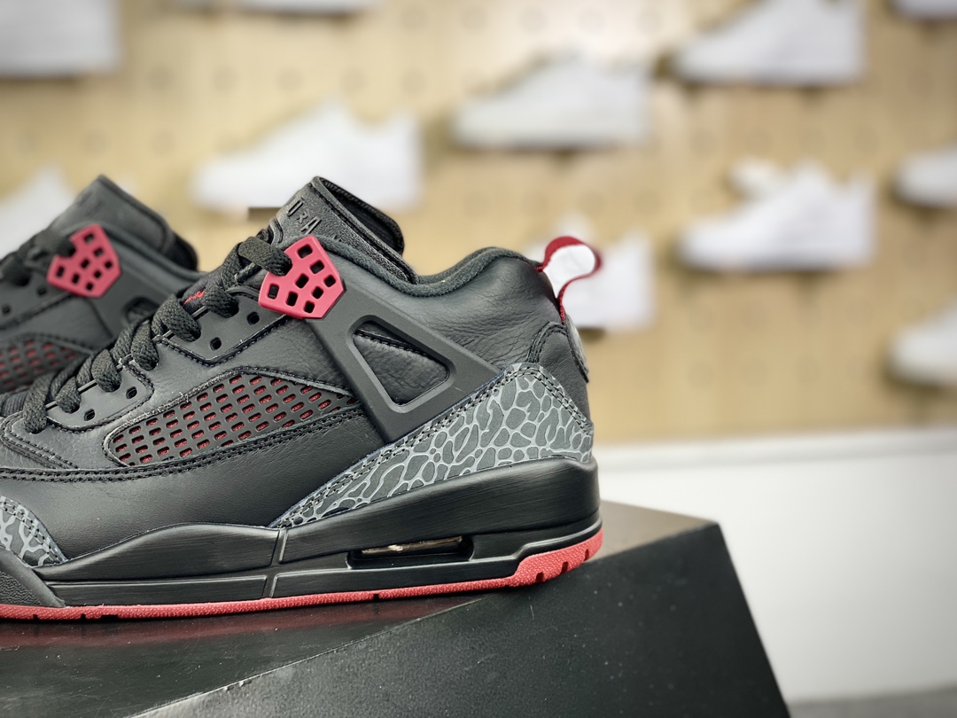 240 耐克Nike Air Jordan Spizike Low"Bred"斯派克李混合系列低帮篮球鞋“公牛黑红爆裂纹”FQ1759-006