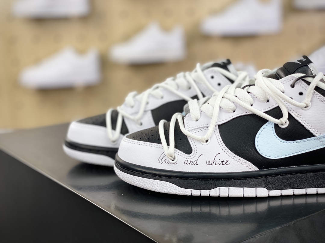 260 耐克Nike SB Dunk Low"Reverse Panda"扣篮系列低帮休闲运动滑板板鞋“白黑翻转熊猫赛车”FD9064-011