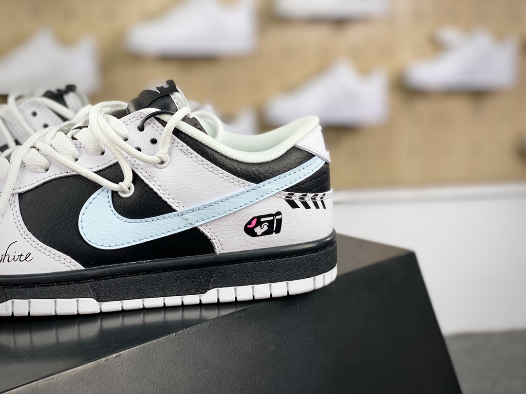 260 耐克Nike SB Dunk Low"Reverse Panda"扣篮系列低帮休闲运动滑板板鞋“白黑翻转熊猫赛车”FD9064-011