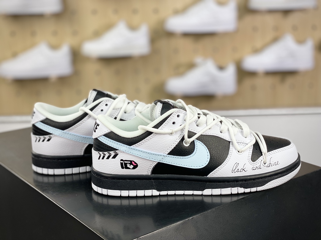 260 耐克Nike SB Dunk Low"Reverse Panda"扣篮系列低帮休闲运动滑板板鞋“白黑翻转熊猫赛车”FD9064-011