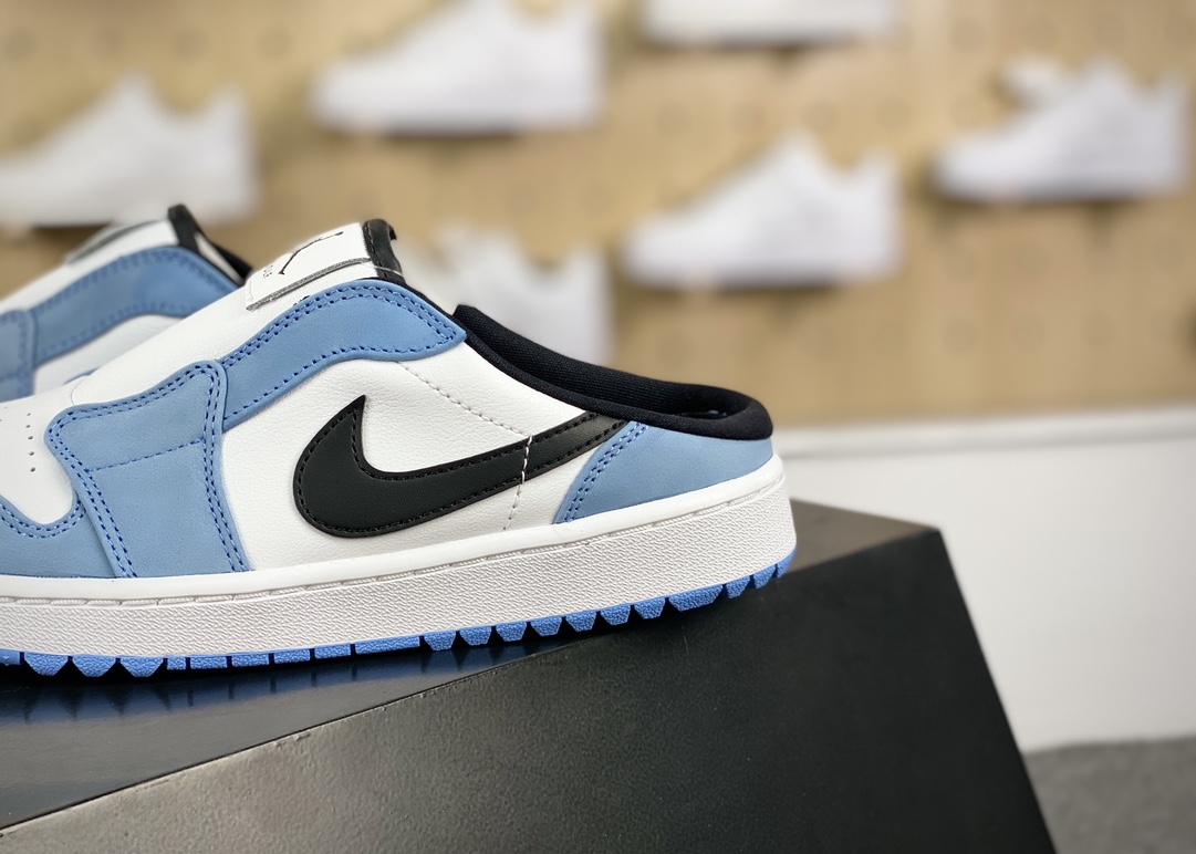 Nike Air Jordan 1 Mule Golf ”University Blue” AJ1 Jordan Generation Sneakers ”Leather University Blue White Black” FJ1214-400