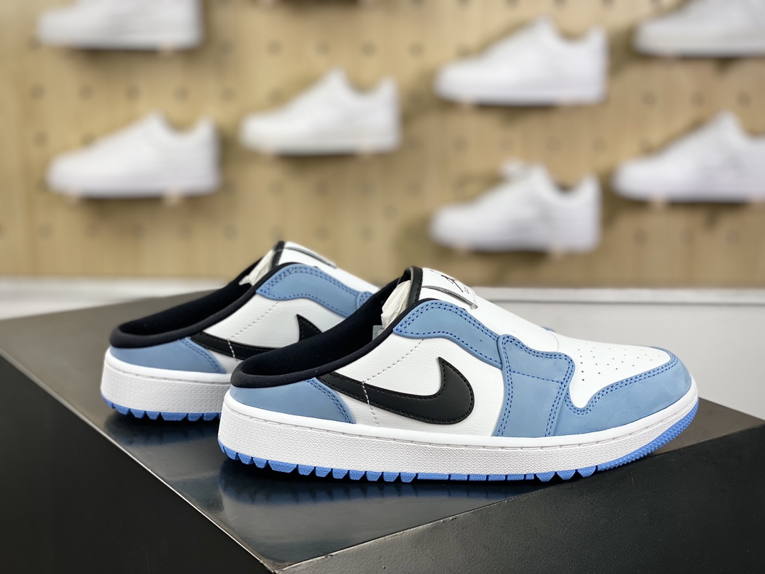 Nike Air Jordan 1 Mule Golf ”University Blue” AJ1 Jordan Generation Sneakers ”Leather University Blue White Black” FJ1214-400