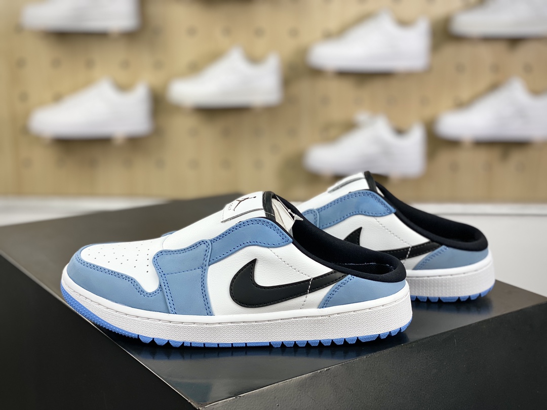 Nike Air Jordan 1 Mule Golf ”University Blue” AJ1 Jordan Generation Sneakers ”Leather University Blue White Black” FJ1214-400