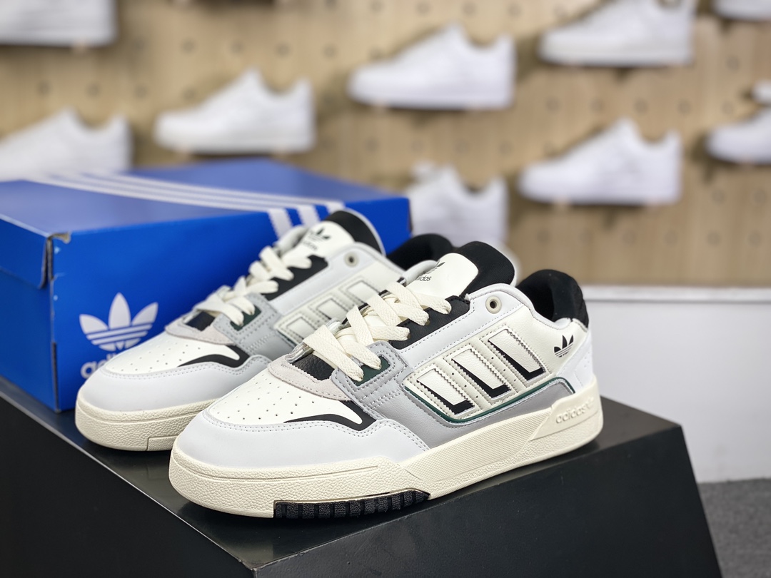 220 阿迪达斯Adidas Originals Forum 84 Low 罗马系列魔术贴低帮板鞋“卡其米白藏蓝黄LOGO”GW4332