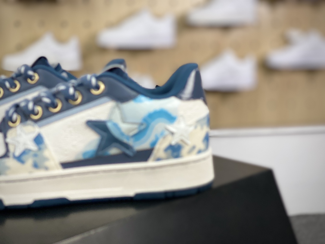 280 Kaalixto Classic Sneaker”STAR”系列低帮休闲滑板板鞋“龙年限定白兰牛仔星星鞋”KSH220511